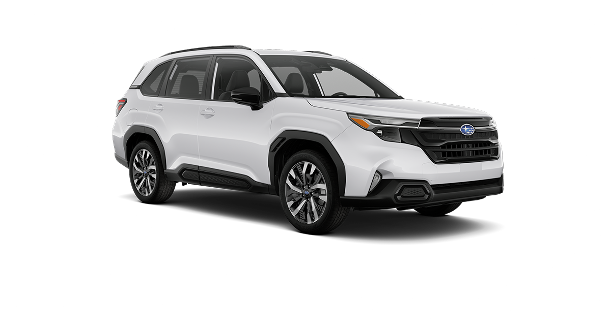 2026 Subaru Forester Touring Shown in Crystal White Pearl