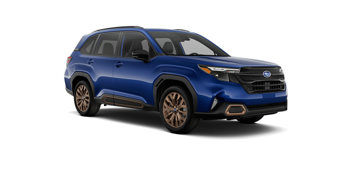 2026 Subaru Forester Sport Shown in Sapphire Blue Pearl