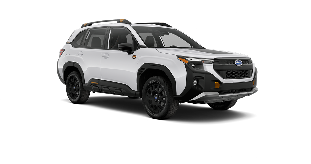 2026 Subaru Forester Wilderness Shown in Crystal White Pearl