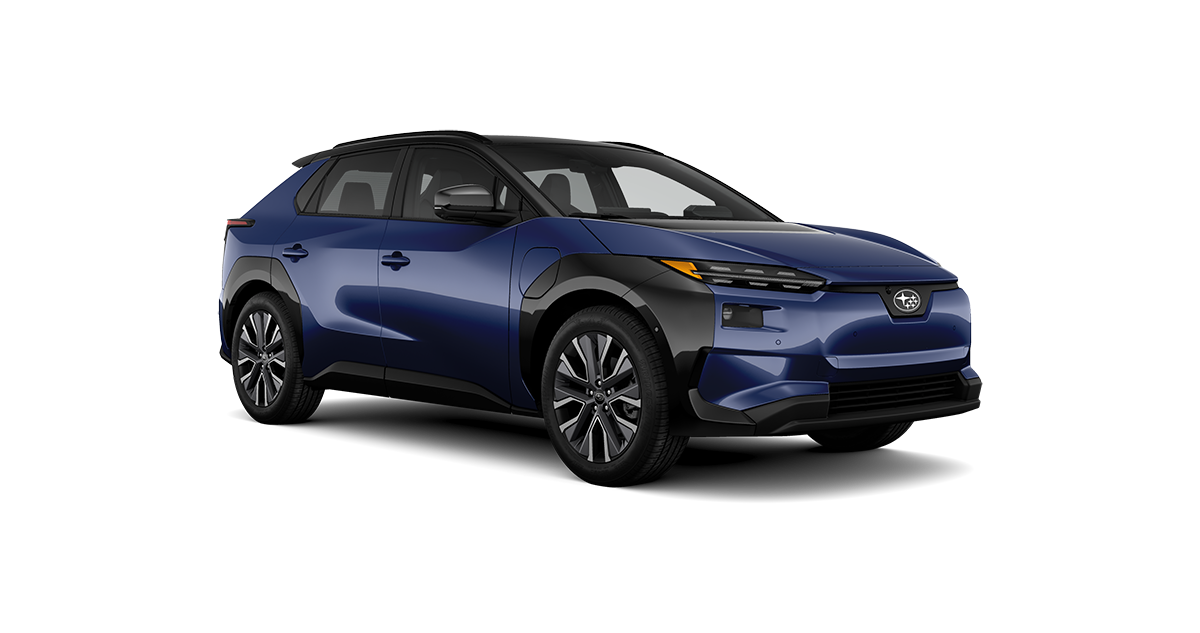 2026 Subaru Solterra Touring XT Shown in Midnight Tide Mica Two Tone