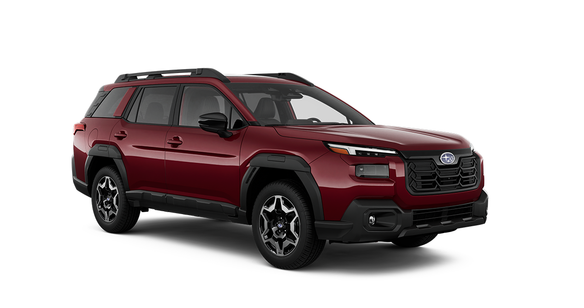 2026 Subaru Outback Touring Shown in Crimson Red Pearl