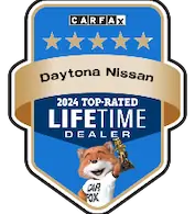 Daytona Nissan—Carfax 2024 top-rated lifetime dealer with 4.7 stars in Daytona, FL.