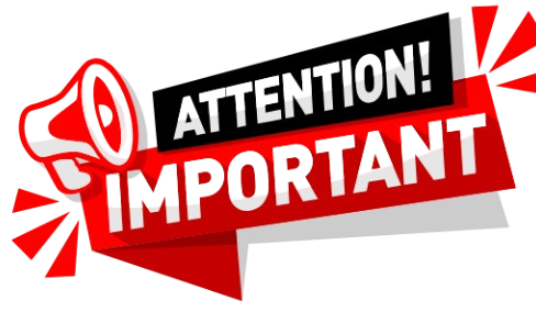 Attention Important