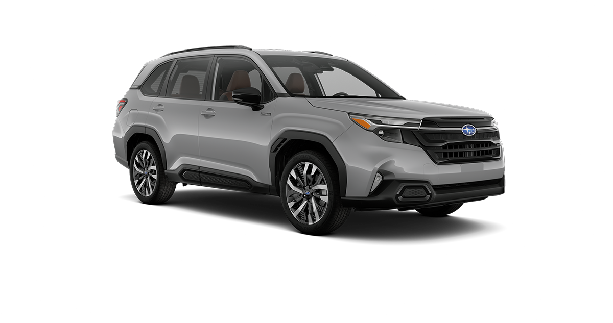 2026 Subaru Forester Touring Hybrid Shown in River Rock Pearl