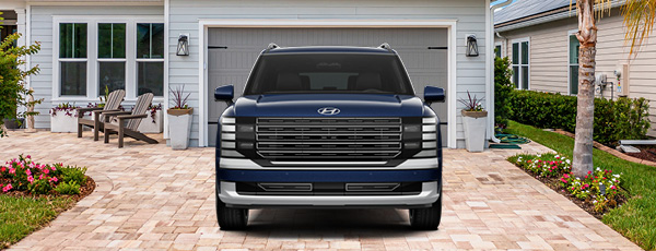 Hyundai SUV in driveway