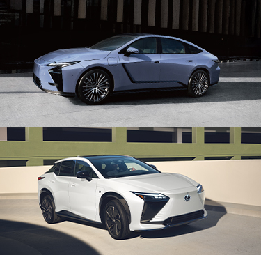 Lexus ES and RZ 350e shown.