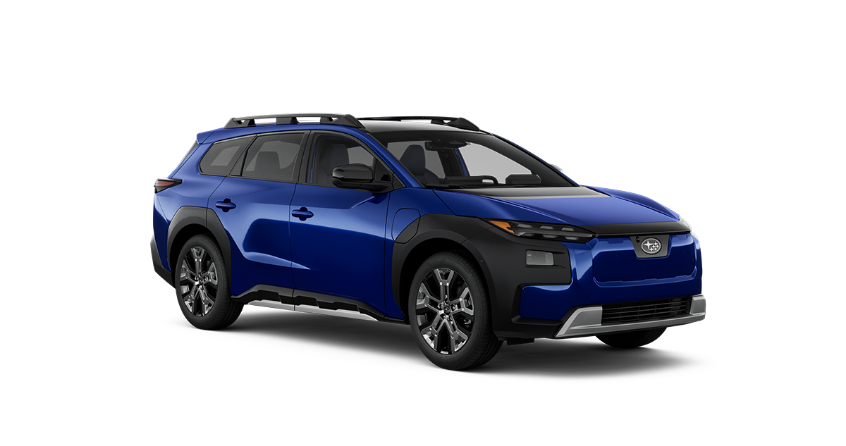 2026 Subaru Trailseeker Touring Leather Shown in Sapphire Blue Pearl