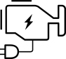 Plug-in hybrid icon