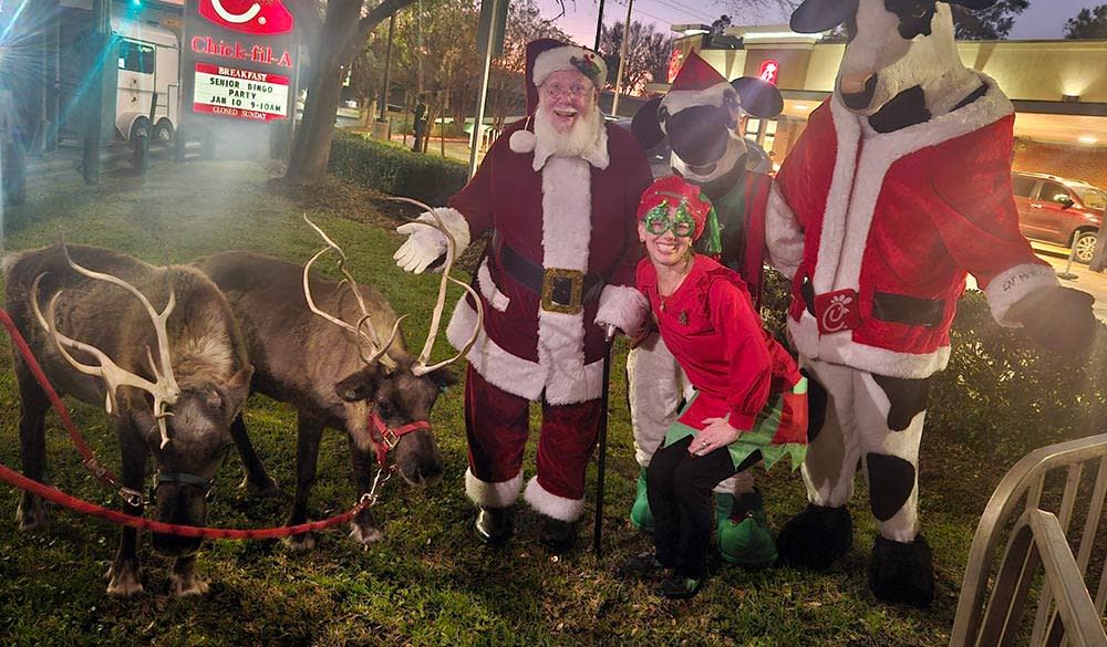Chick-Fil-A reindeer event