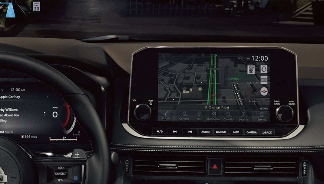 Touchscreen Display in the 2021 Nissan Rogue
