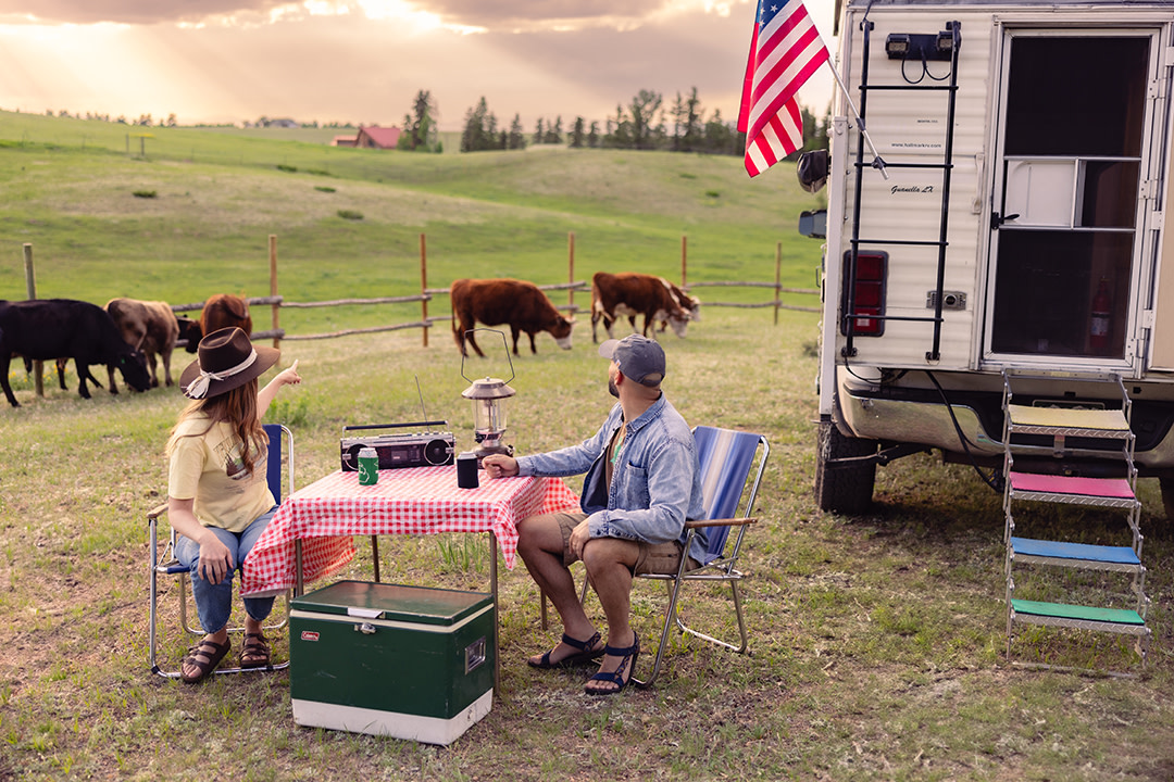 Family Camping at Winery