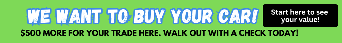 We Want to Buy Your Car!