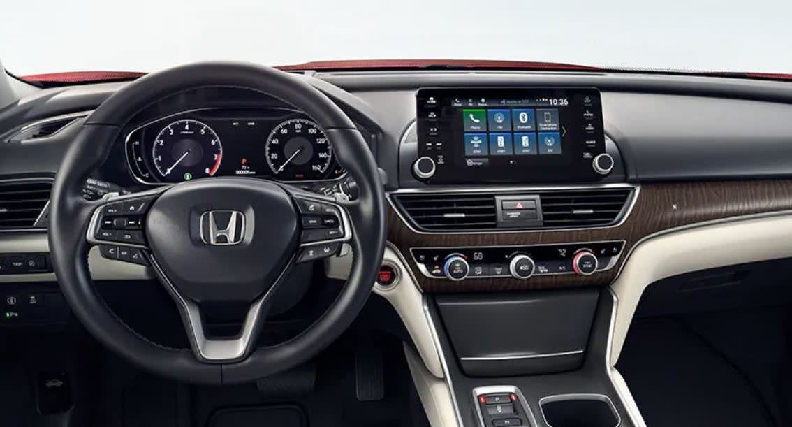 Interior of the 2021 Accord