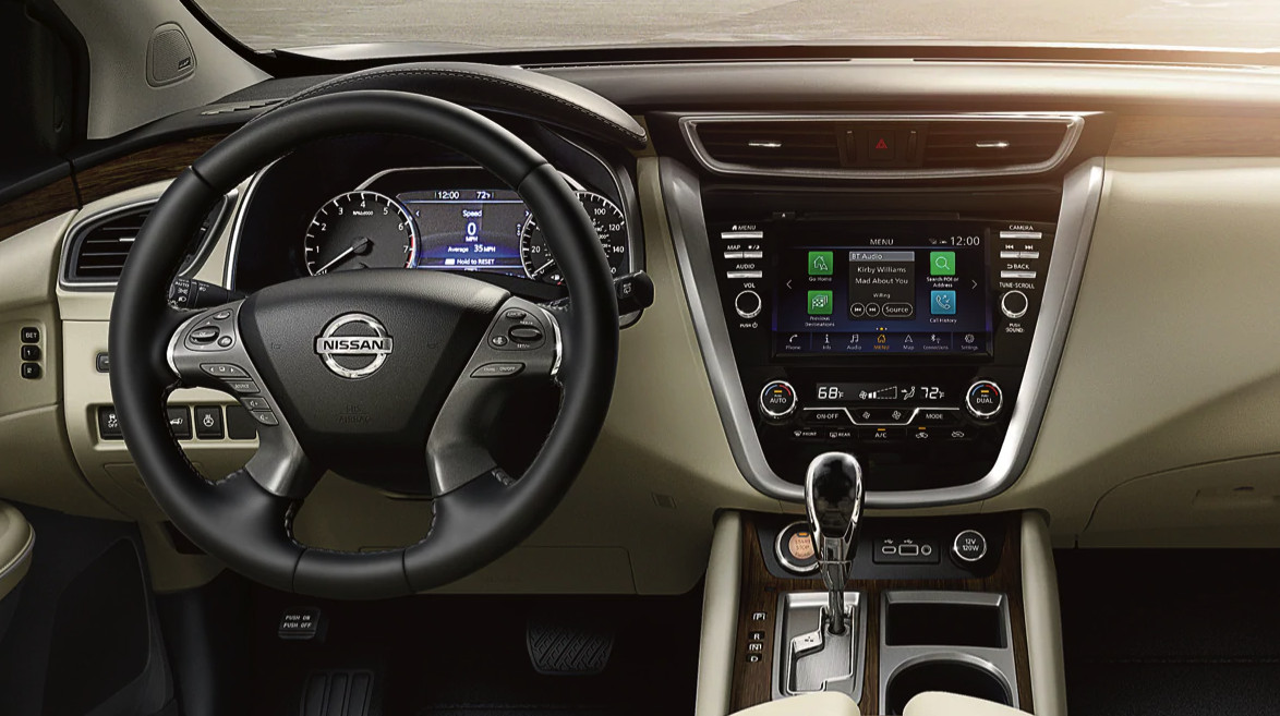 Interior of the 2020 Nissan Murano