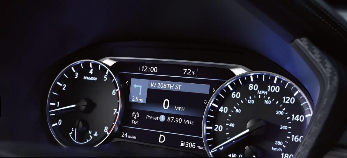 Vehicle Information Display in the 2020 Nissan Altima