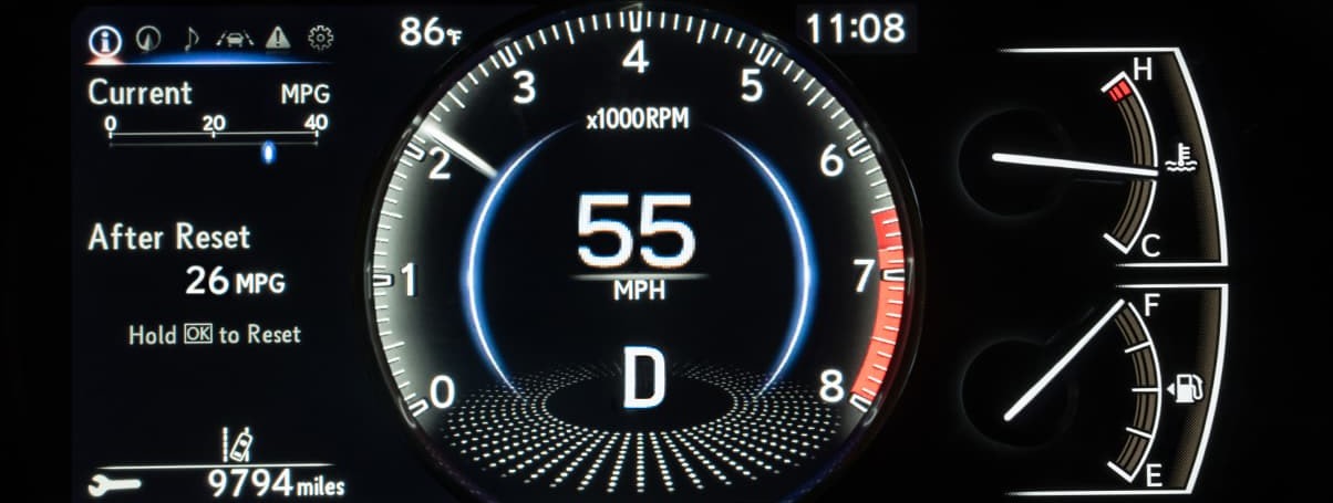 Instrument Panel in the 2020 ES 350 Instrument Panel in the 2020 ES 350