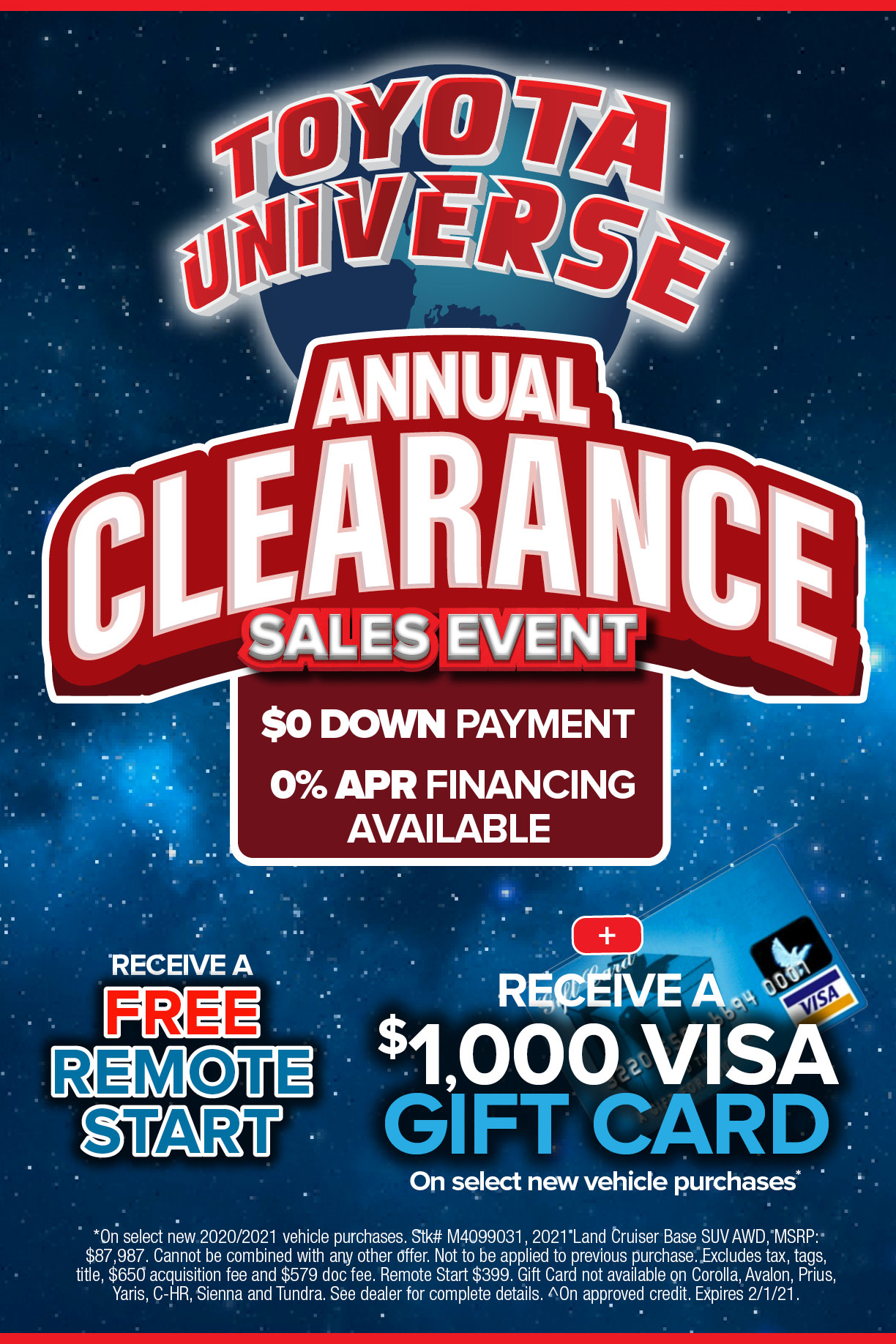 Annual Clearance Sales Event - Toyota Universe