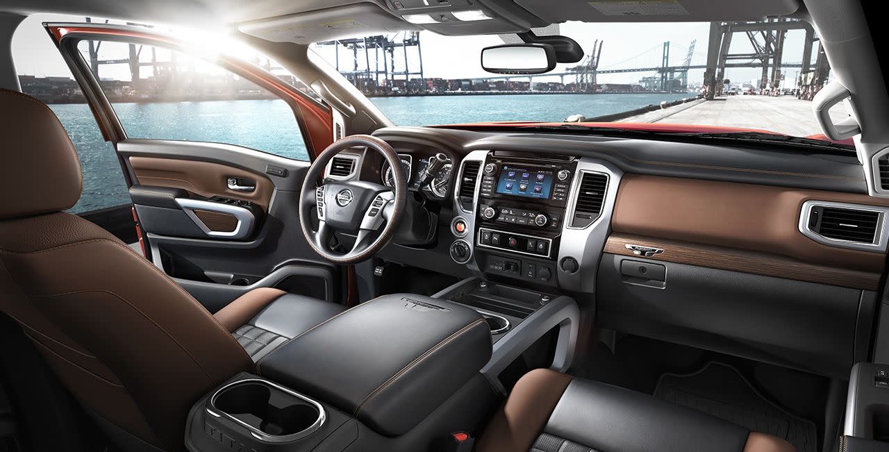 Interior of the 2018 Nissan Titan XD