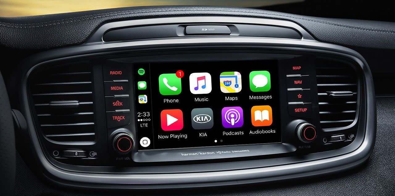 Display in the 2019 Kia Sorento