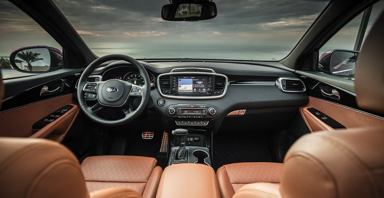 Interior of the 2019 Kia Sorento