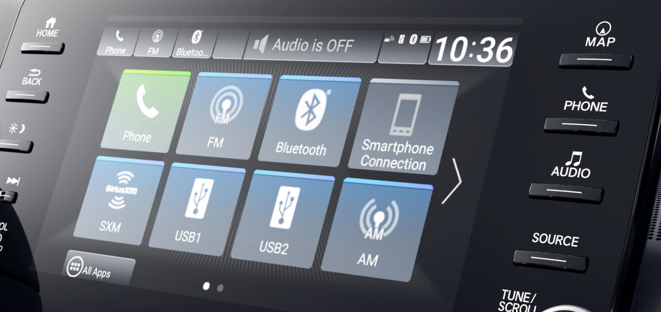 Touchscreen in the 2020 Honda Accord