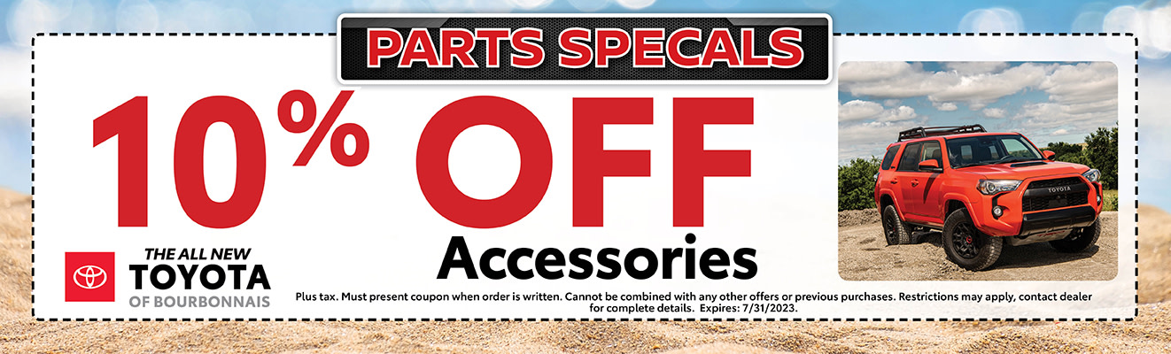 Toyota Parts Department Coupons, Specials - Toyota of Bourbonnais