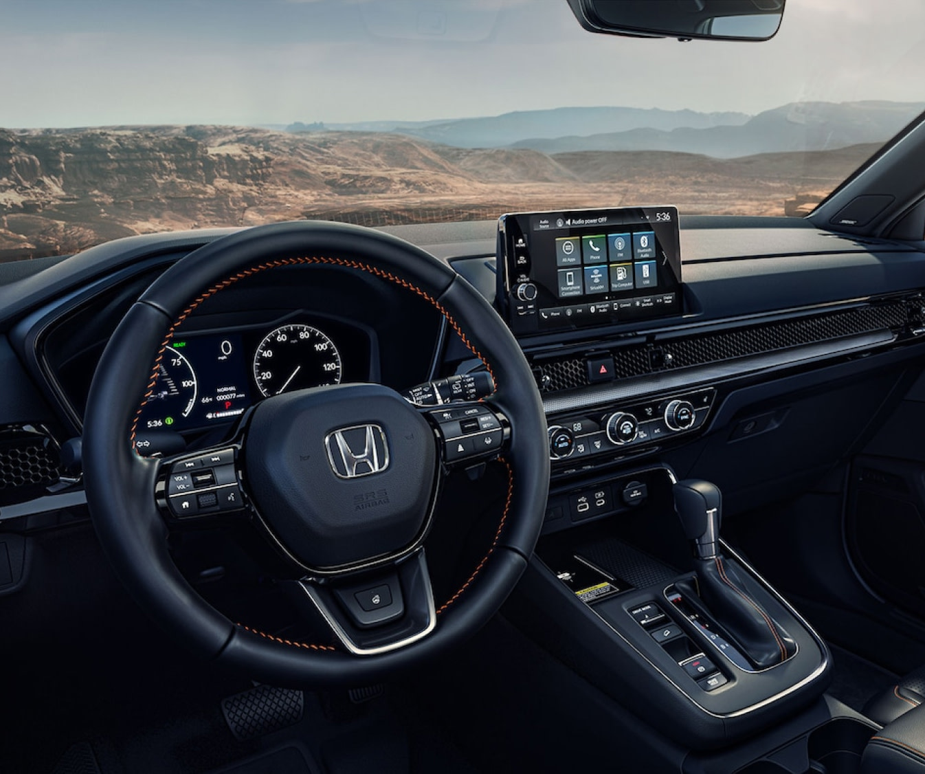 2025 Honda CR-V Hybrid Interior with close up of dashboard