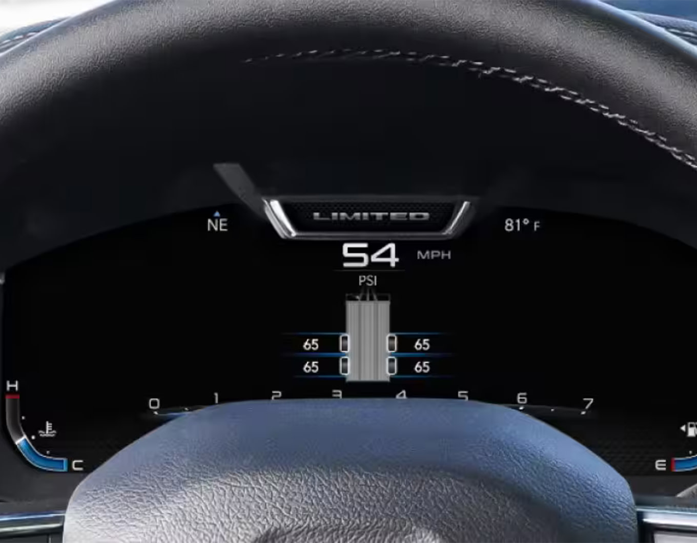 Trailer Tire Pressure Monitoring display