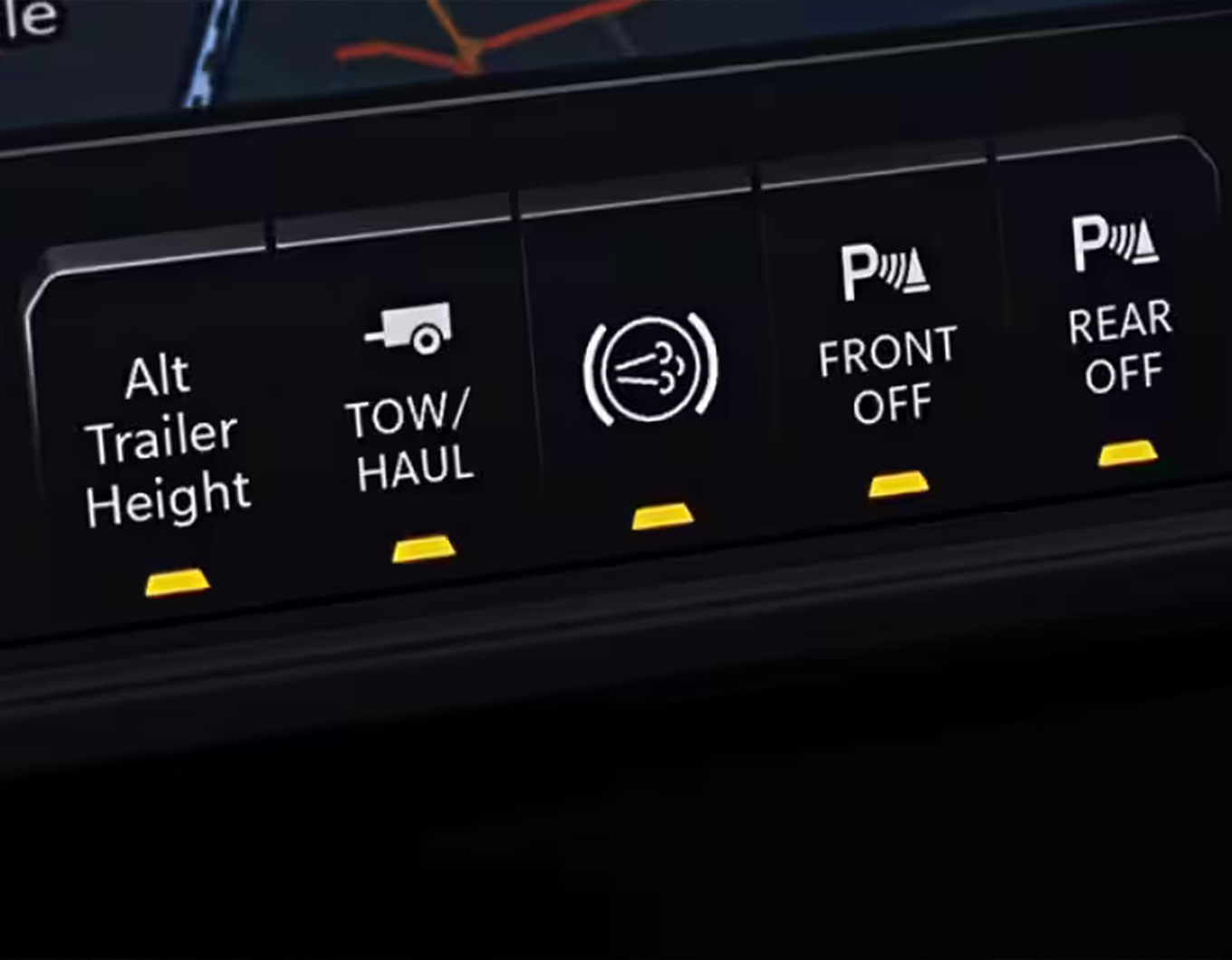 Trailer Light Check display on a Ram truck dashboard