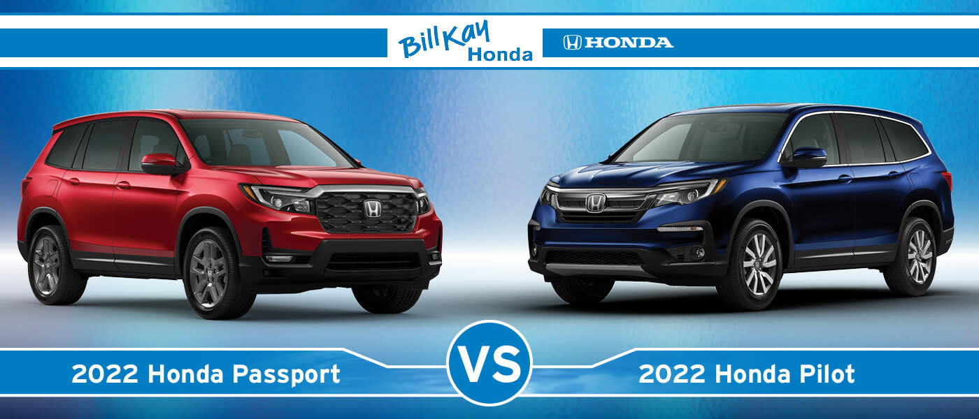 2022 Honda Passport vs. Pilot Interior Features & Specs Compared