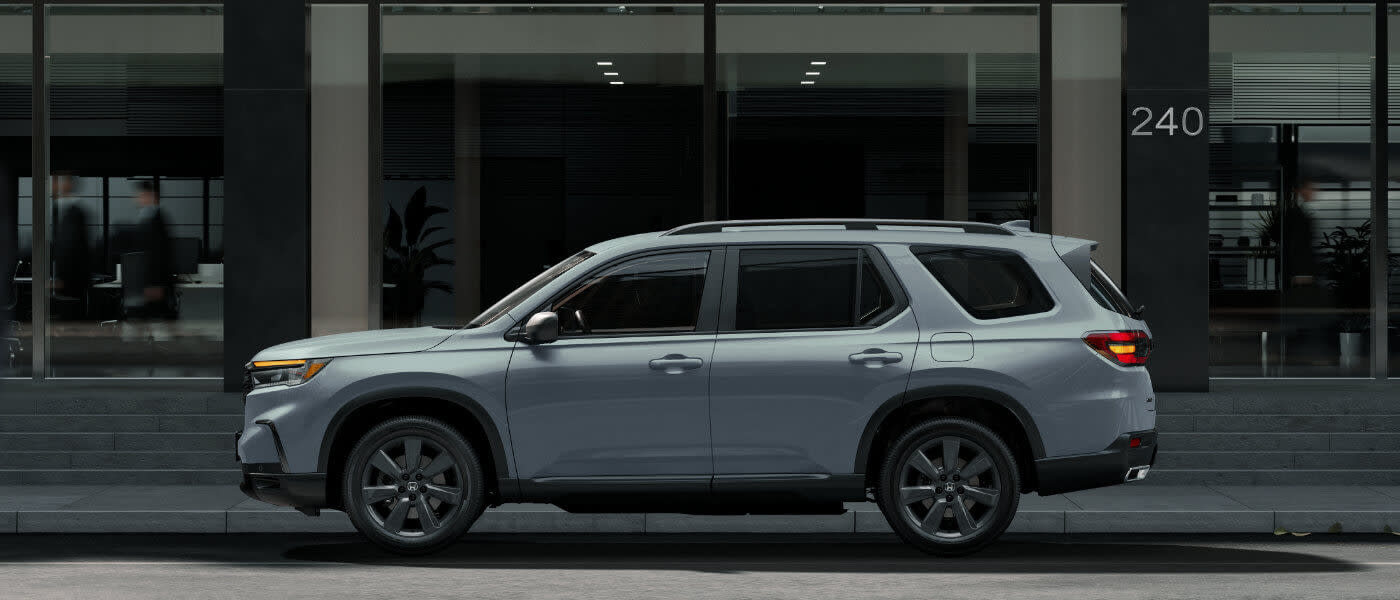 2025 Honda Pilot Exterior In Front Of Glass Building