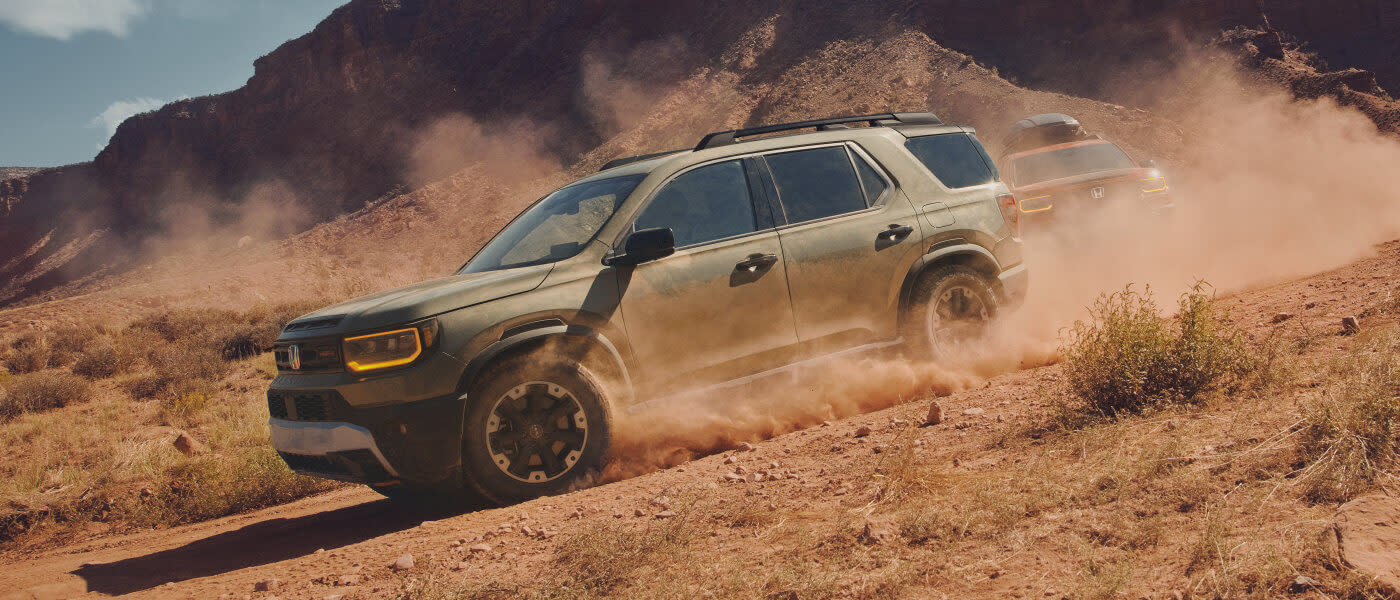 2026 Honda Passport Exterior Off-roading Down Mountainside
