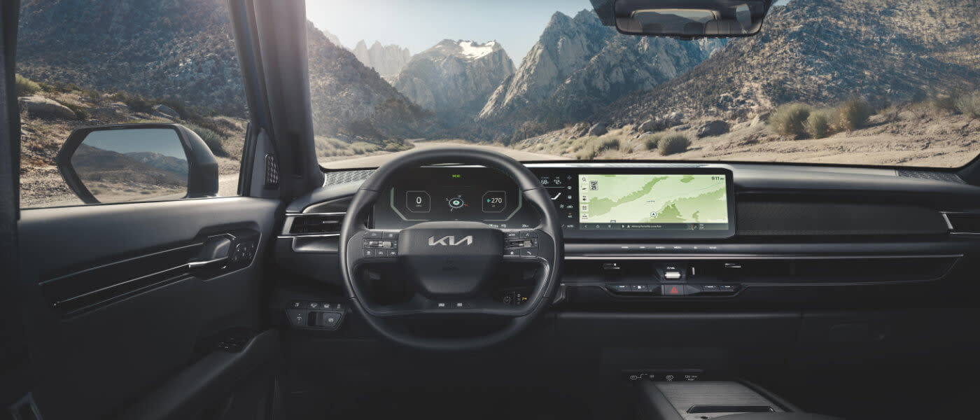 2025 Kia EV9 interior front dashboard