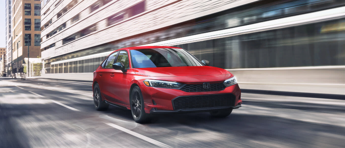 2026 Honda Civic driving through city