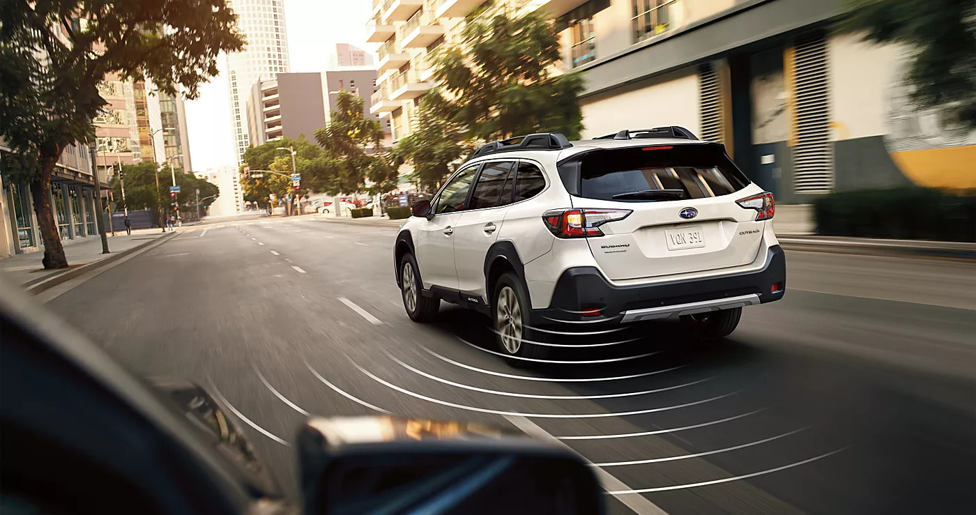 safety feature being showcased on the 2025 subaru outback