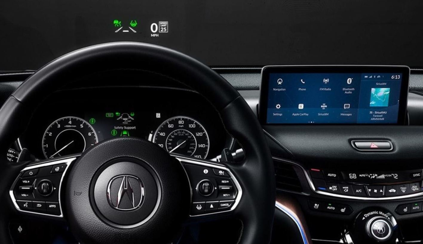 Steering Wheel of the 2021 Acura TLX