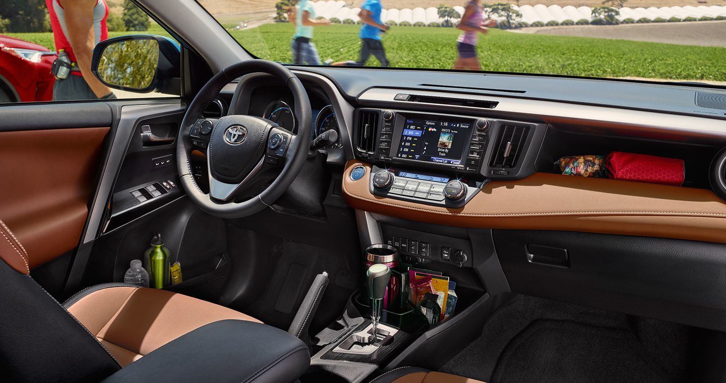 Cockpit of the Toyota RAV4