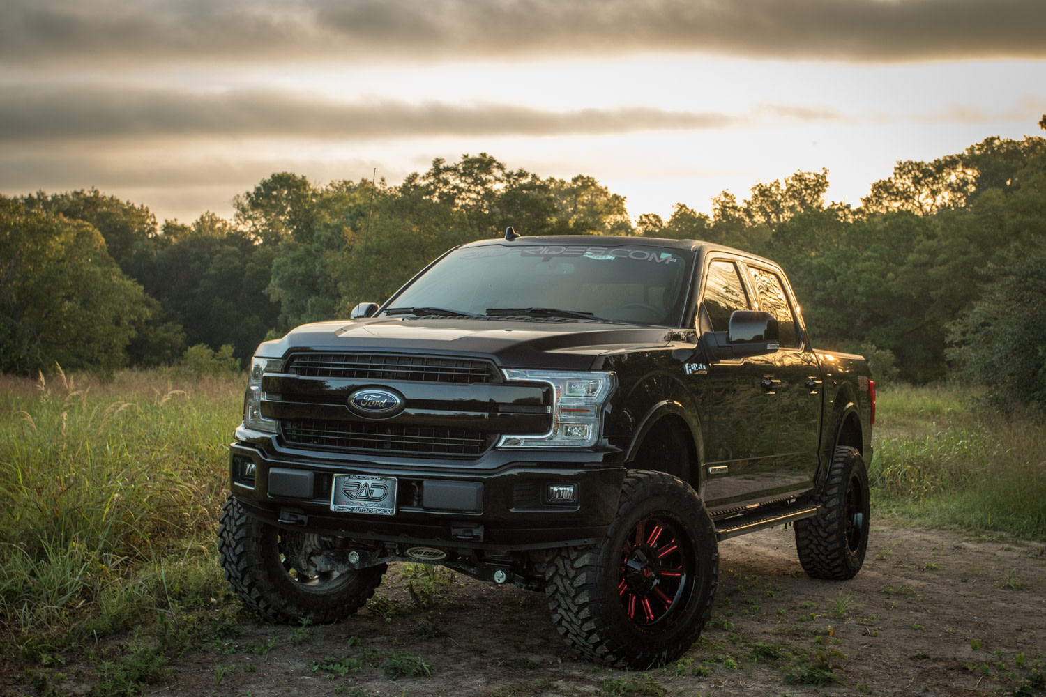 Diesel 2018 F 150 Lifted 4x4 Ford Lariat Truck Black Rad Rides