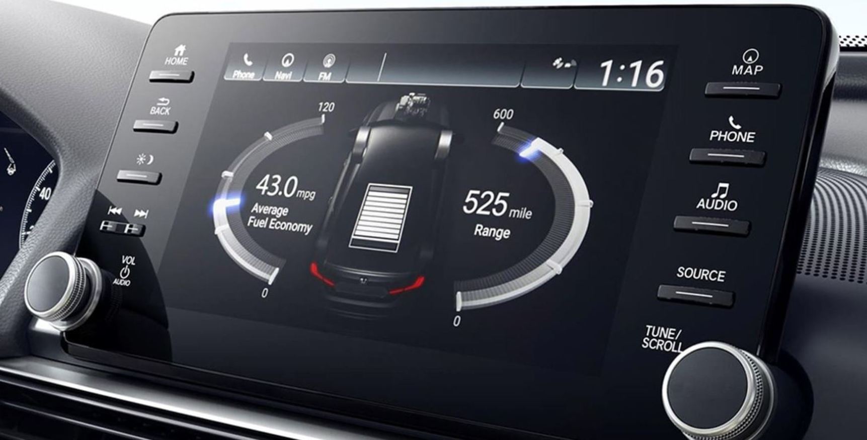 Podrás ver cómo es el flujo de energía entre la batería híbrida y el motor eléctrico en tiempo real. Podrás ver cómo es el flujo de energía entre la batería híbrida y el motor eléctrico en tiempo real.