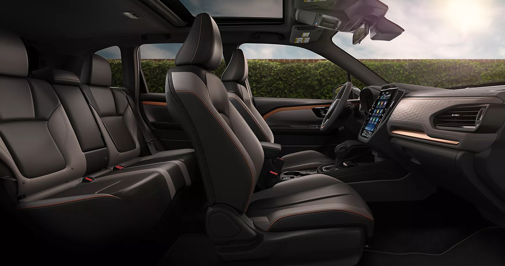 the side profile of the interior of the 2025 subaru forester