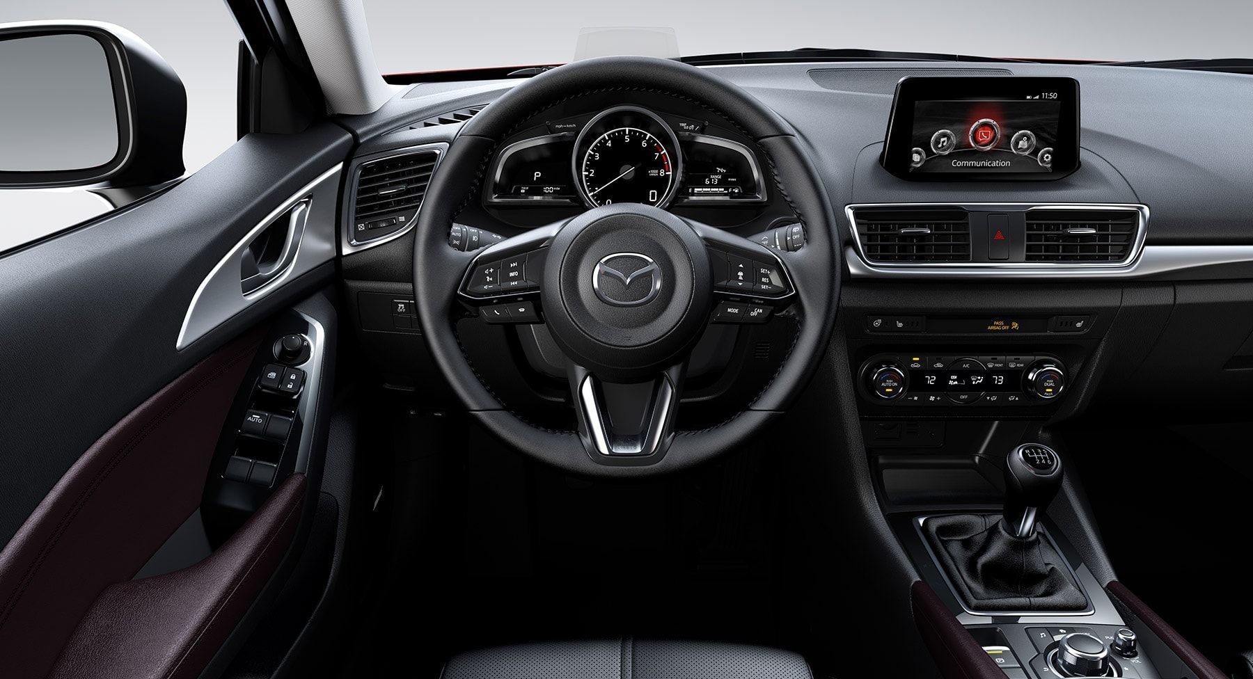 Technologically-equipped Cabin of the 2017 Mazda3