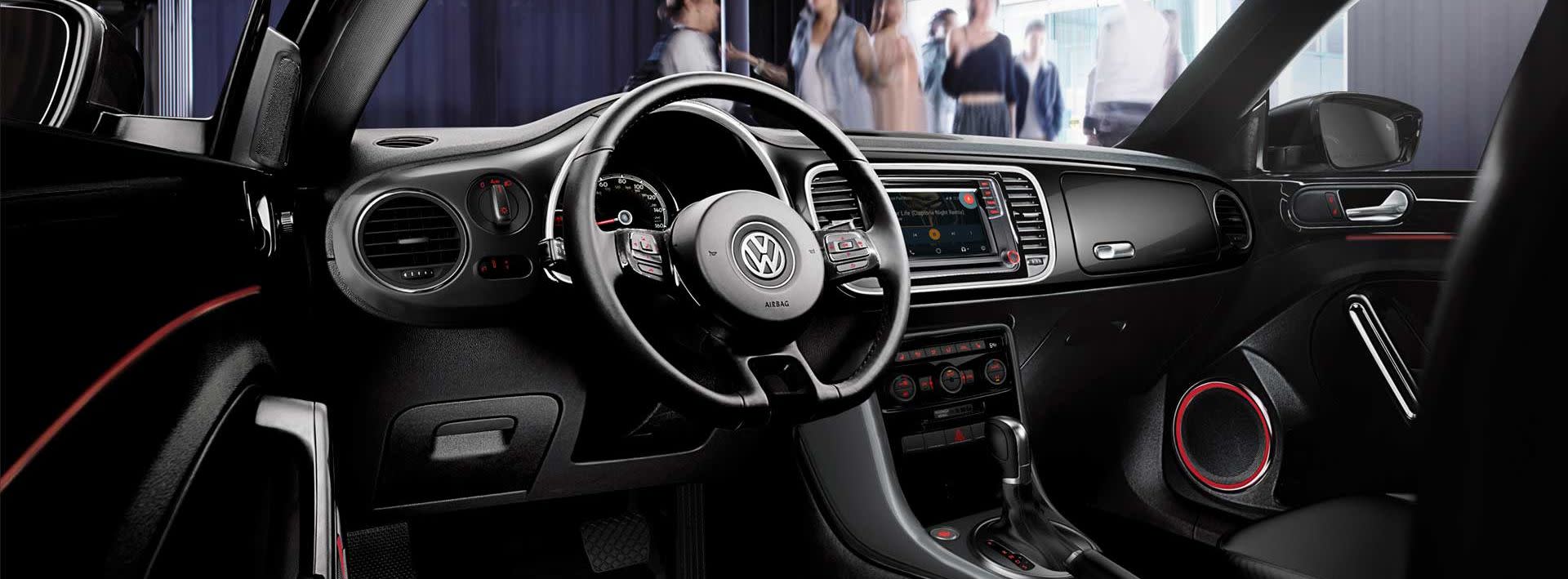 Interior of the 2019 Volkswagen Beetle