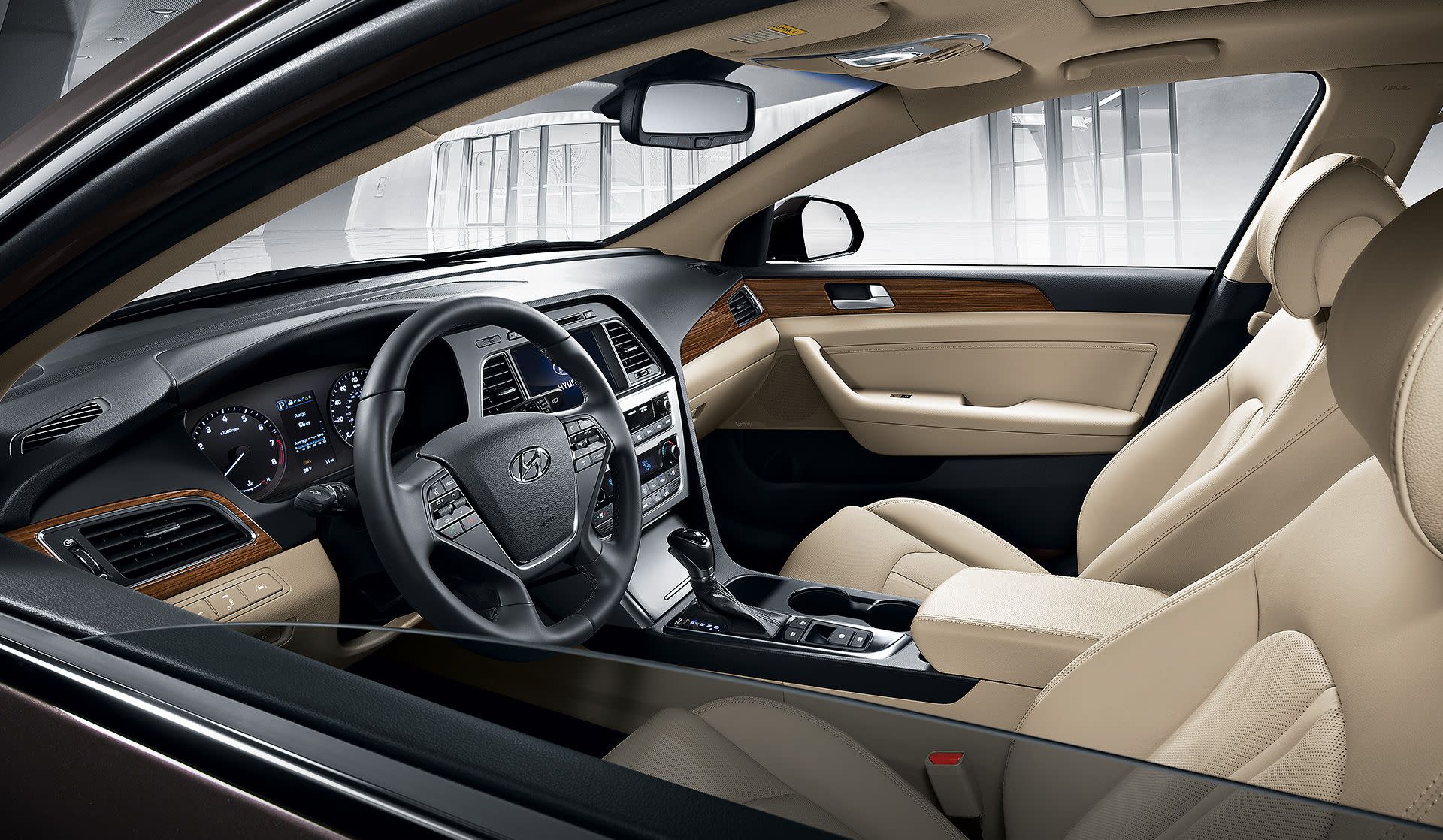 Interior of 2017 Hyundai Sonata