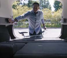 remote-folding rear seats