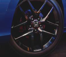18-inch gloss-black wheels