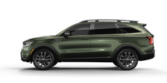 New Kia Sorento in forest green..