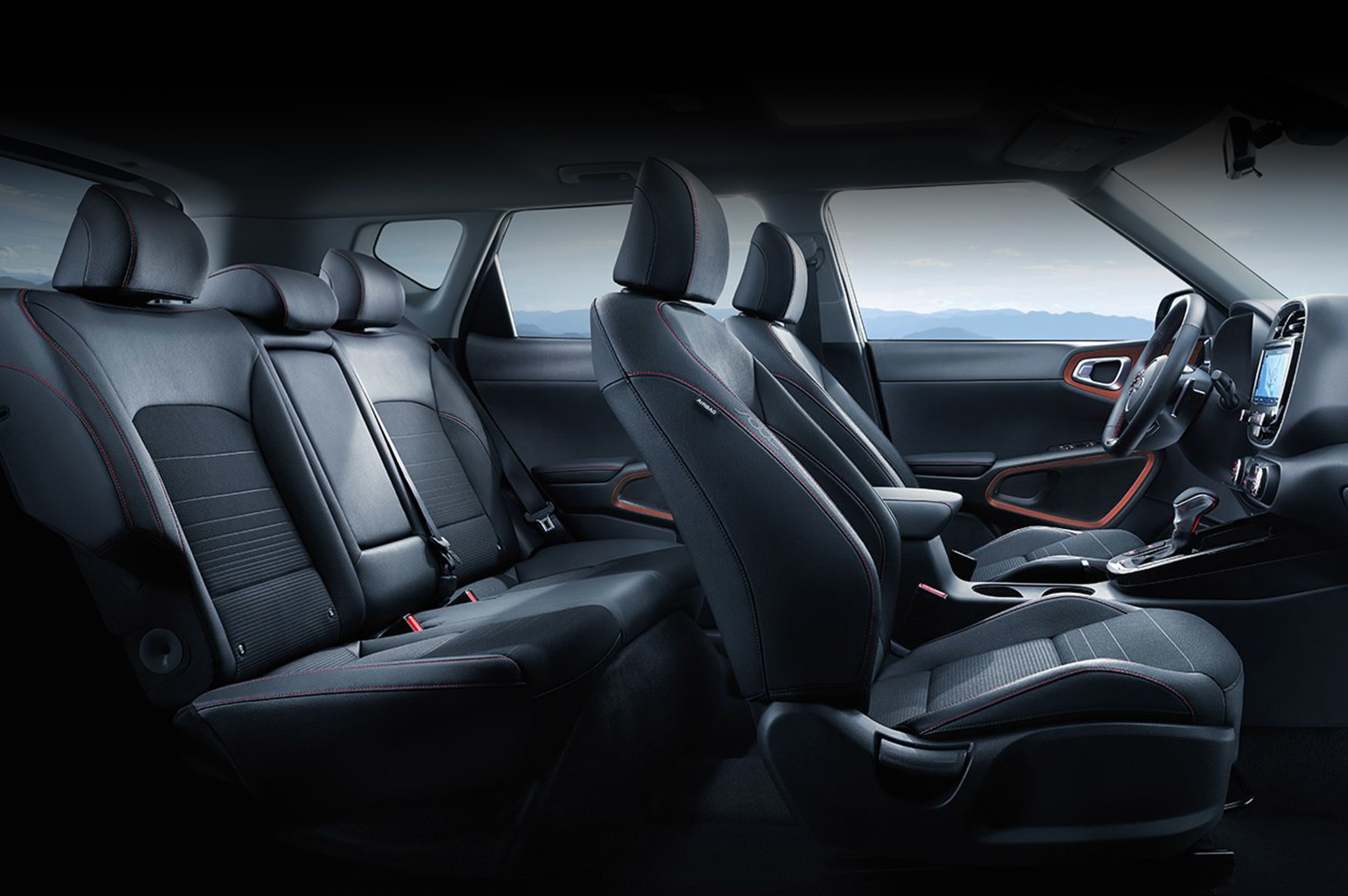 kia soul 2022 black interior