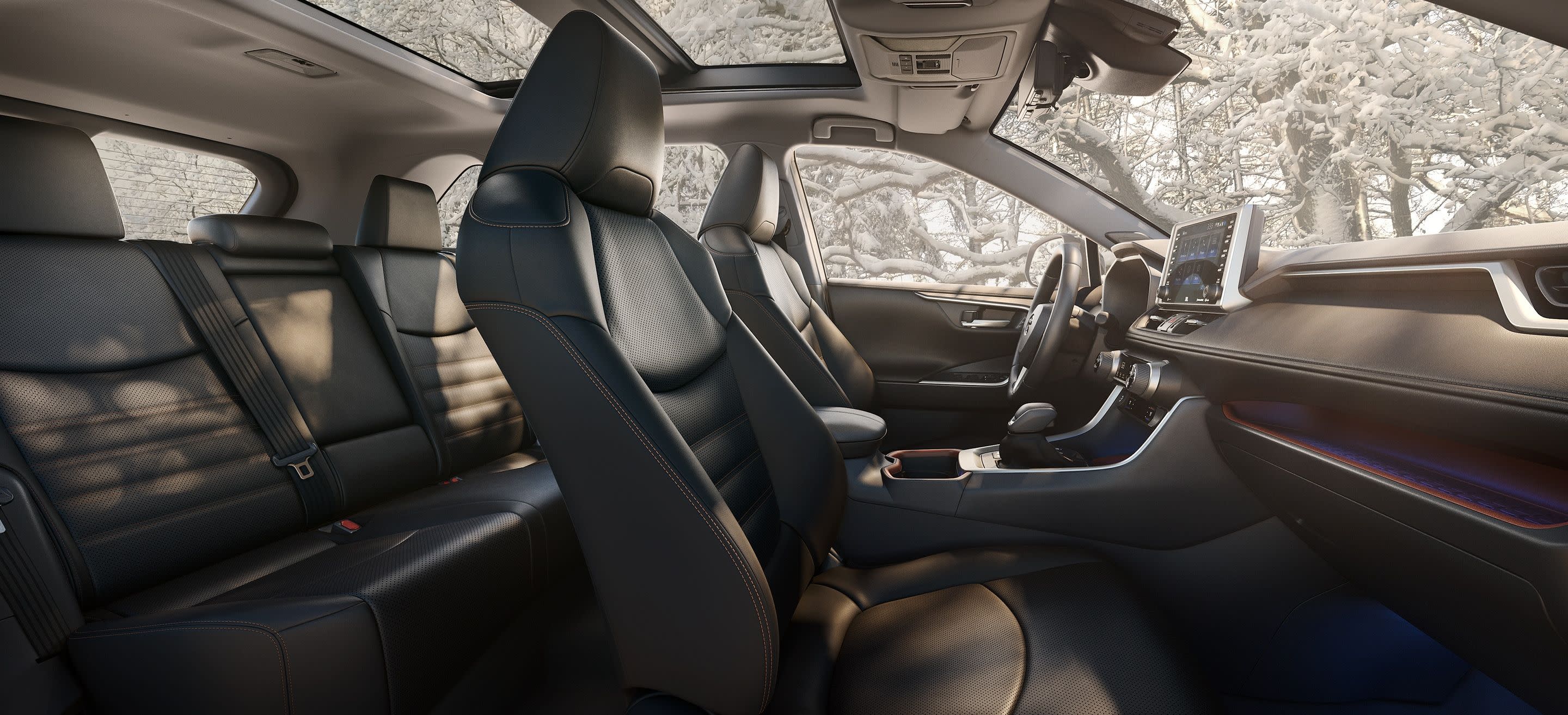 Interior of the 2019 RAV4