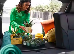 power-folding rear seats