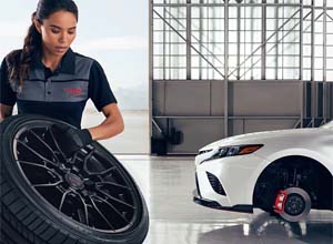 trd 19-inalloy wheels with red-painted calipers